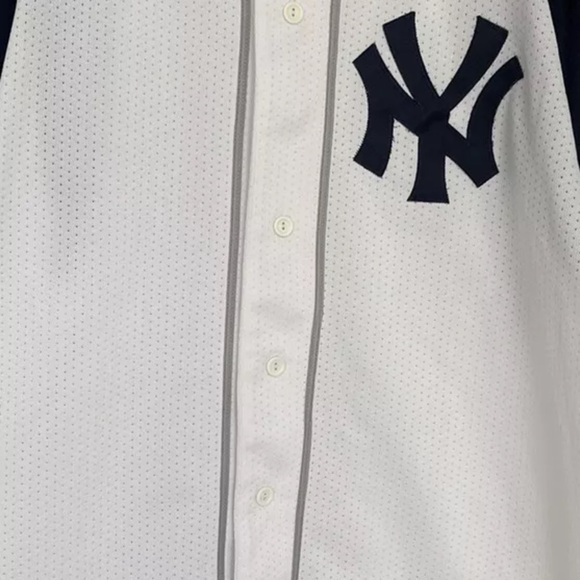 Vintage New york yankees jersey Majestic Size L Retro Ruth Sz-L - Picture 2 of 8